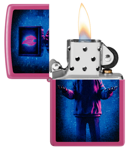 Zippo Cyberpunk TV Head Color Image Design, Frequency Color Lighter #48515