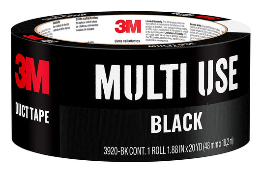 3M Duct Tape, Black, 1.88 in x 20 yd (48 mm x 18,2 m) #3920-BK