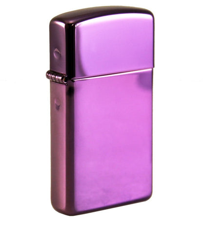 Zippo Slim High Polish Purple Scratch Resistant Genuine Windproof Lighter #28124