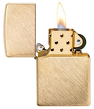 Zippo Herringbone Sweep Brass, Brass Finish Genuine Windproof Lighter #29830