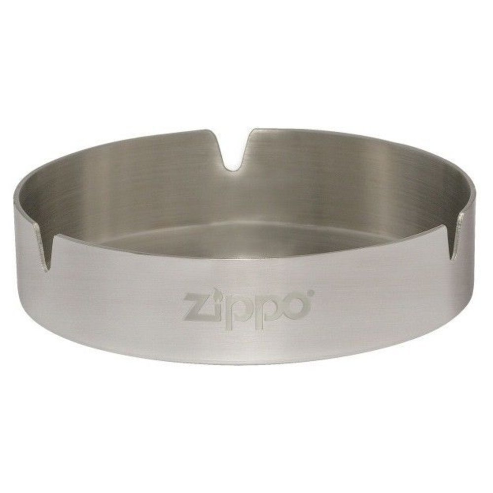 Zippo Stainless Steel Cigarette Ashtray w/ Logo #121512