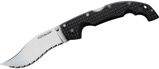 Cold Steel Voyager Series Folding Knife with Tri-Ad Lock and Pocket Clip #29AXVS