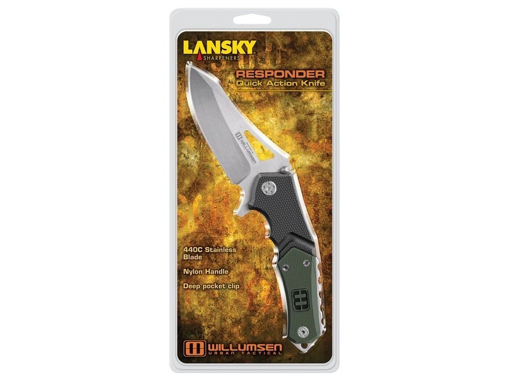 Lansky Responder Quick Action EDC Knife, 3.5" Blade Stainless Steel #LKN111