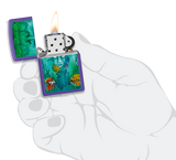 Zippo Sean Dietrich Brackish Underwater Design, Purple Matte Lighter #48630