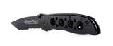 Smith & Wesson Extreme Ops Partially Serrated 3" Knife Aluminum Handle #CK5TBSCP