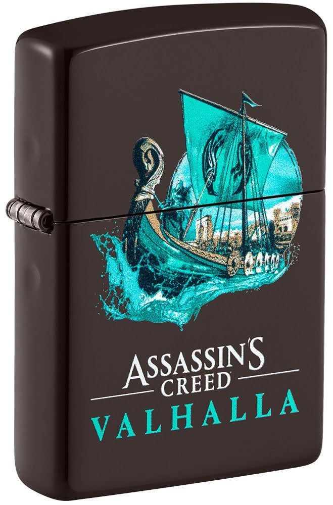Zippo Assassins Creed Valhalla, Brown Windproof Lighter #49757