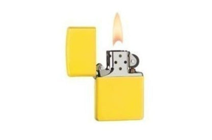 Zippo Lemon Yellow Matte Finish Genuine Windproof Lighter #24839