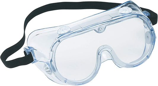 3M Goggle Chemical Splash, Black Strap, Clear Lens #91252H1