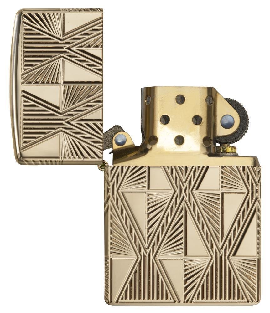 Zippo Luxury Diamond Design, 360° MultiCut Engraving, Windproof #29671