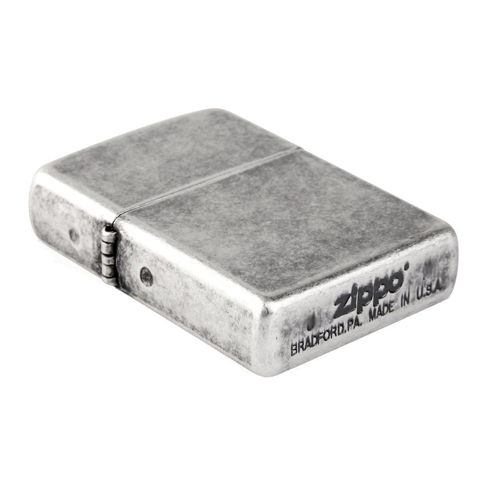 Antique Silver Plate Windproof Lighter