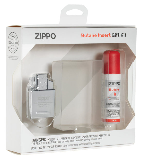 Zippo Butane Insert Gift Set, Double Torch Insert + Butane #52RBDI