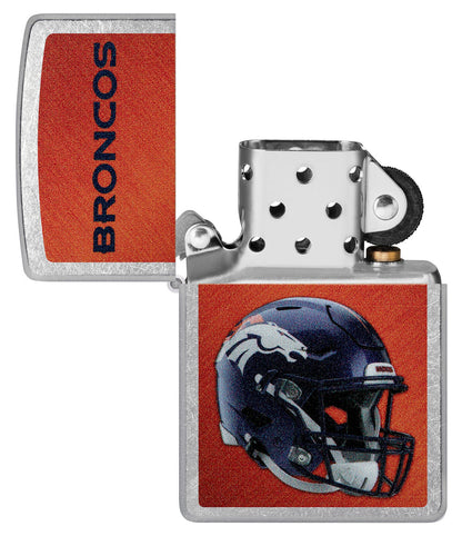 Zippo NFL Denver Broncos Football Team, Street Chrome Lighter #48427