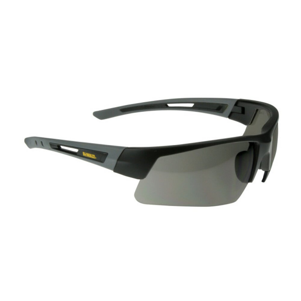 DeWalt Crosscut Safety Glasses, Black Frame, Smoke Lens, Comfort Fit #DPG100-2D