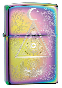 Zippo Eye of Providence Pyramid, Multicolor Finish, Windproof Lighter #49061