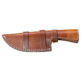 Scorpion Mart Handmade Damascus Steel Knife Camel Bone Handle + Sheath #KNIFE27
