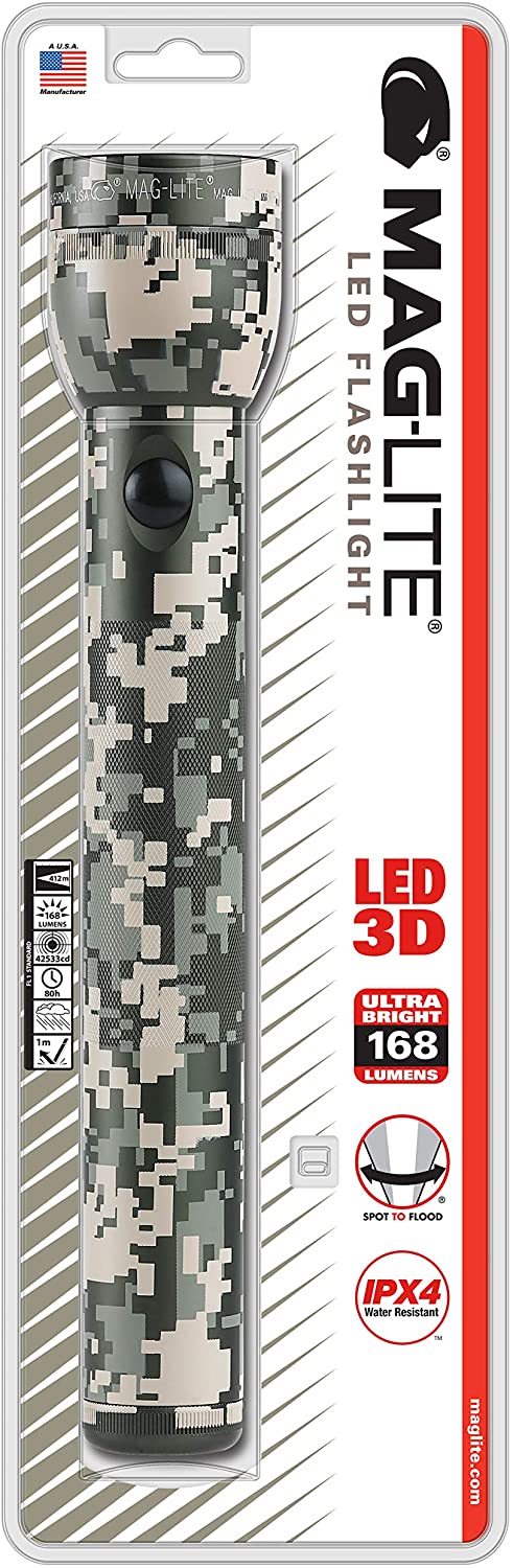 MAGLITE 3-Cell D LED Flashlight Camo Pattern #ST3DMR6