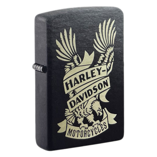 Zippo Harley Davidson Design, Black Matte Lighter #49826