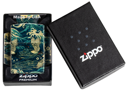 Zippo Animals 540 Fusion Design, Tumbled Brass Lighter #48684