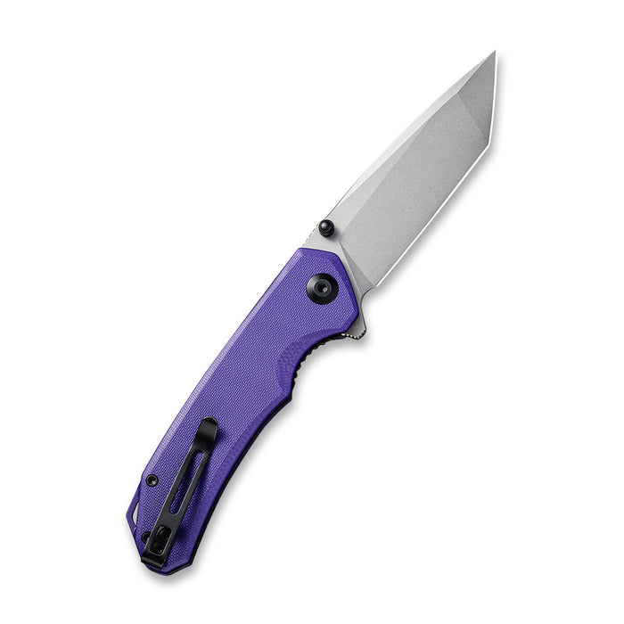 CIVIVI Brazen Knife, Purple G10 Handle Gray Stonewashed Blade #C2023A