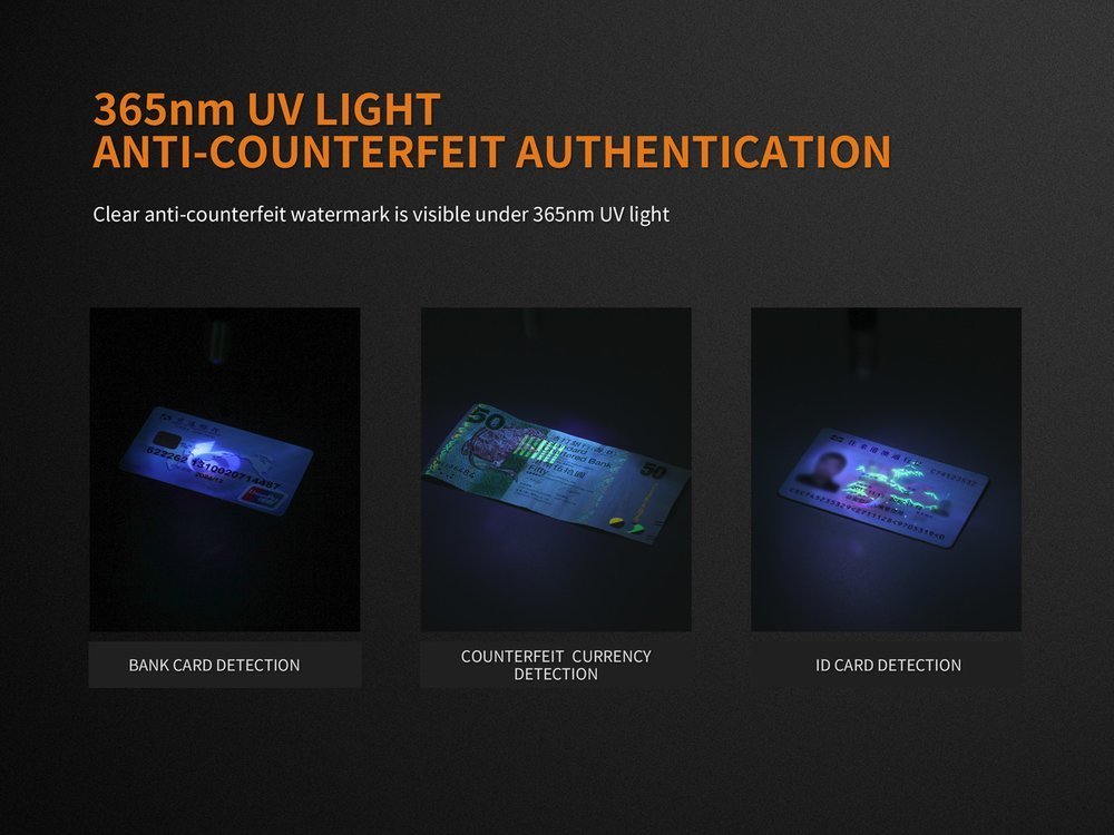 Fenix LD05 V2.0 LED Flashlight, UV Lighting, EDC + Batteries Included #LD05V2.0