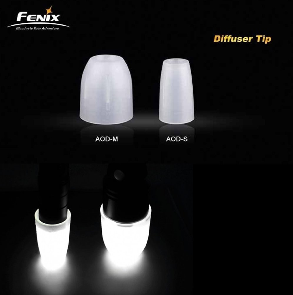 Fenix Flashlight Diffuser Tip For TK-Series, E-Series, RC-Series #AOD-M-WT