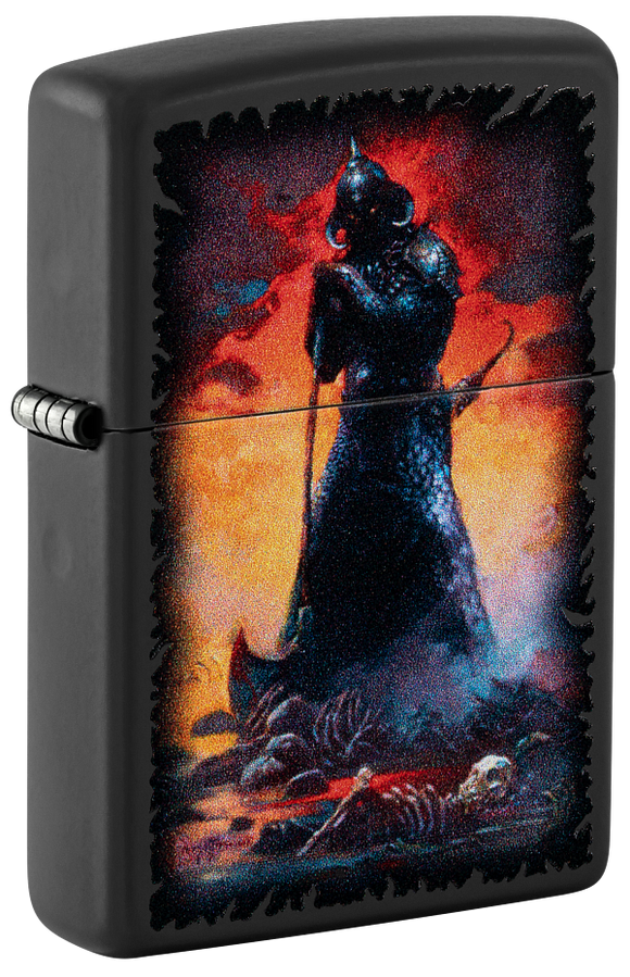 Zippo Frank Frazetta Death Dealer Design, Black Matte Lighter #48555
