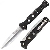 Cold Steel Counter Point XL Knife, Spear Point, Black Griv-Ex, Tri-Ad #10AA