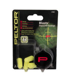 3M Peltor Sport Blasts Disposable Earplugs, 3-Pair Pk, Neon Yellow #97080
