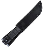 Ka-Bar Leather Sheath, USA Logo, Black, Fits Knife w/ 5 1/4" Blade #1256S