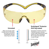 3M SecureFit Protective Eyewear, Amber Anti-Fog Lens 20 PACK #SF403SGAF-YEL_20