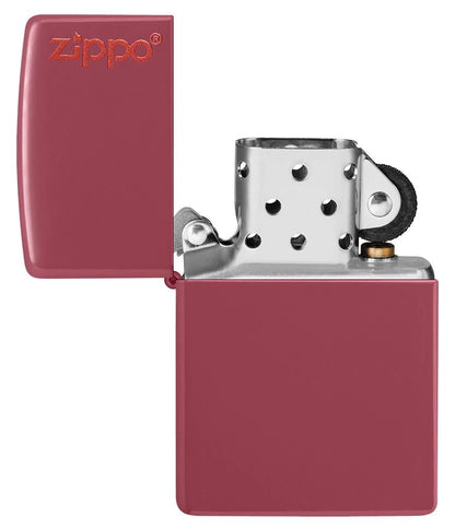 Zippo Brick Finish Base Model with Logo Windproof Lighter #49844ZL