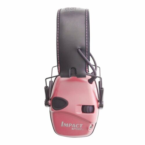 Howard Leight Impact Sport Folding Electronic Earmuff, 22db NRR, Pink #R-02523