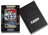 Zippo Nautical Tattoo 540° Design, Colorful Windproof Lighter #49532