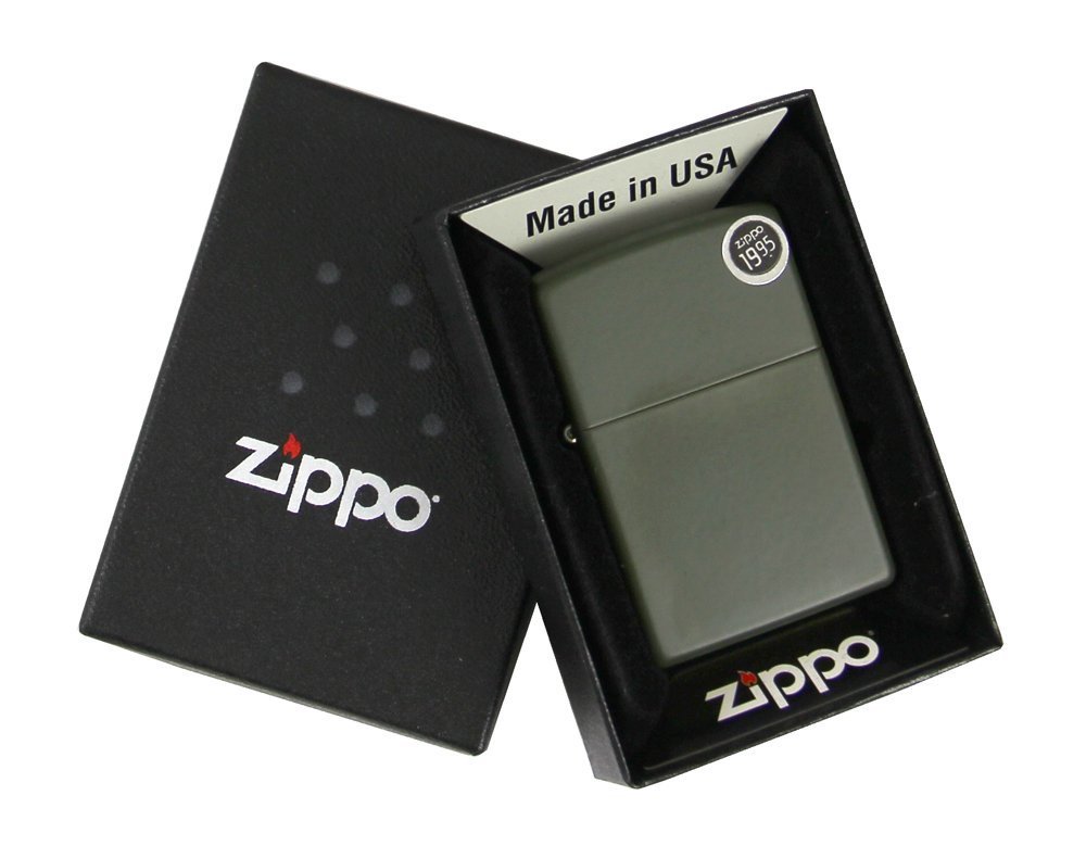 Zippo Green Matte Lighter #221