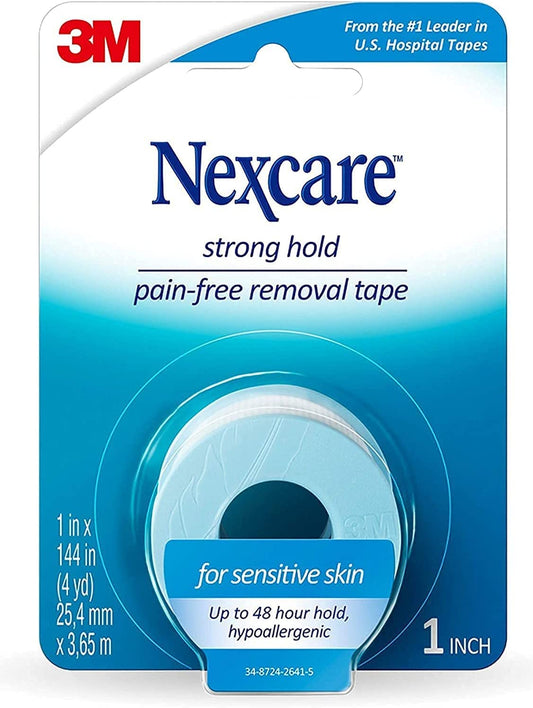 3M Nexcare First Aid Tape, Mouth Tape, Strong Hold, 1 in x 4 Yards #SST-1