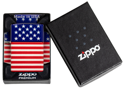 Zippo American Flag 540 Wrap Design Matte Lighter #48700