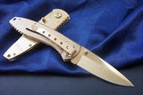 Smith & Wesson Gold Executive Folding Knife, Gold Teflon Coated, Clip #CK110GL