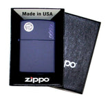 Zippo Navy Blue Matte With Zippo Logo, Genuine Zippo Windproof Lighter #239ZL