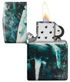 Zippo Spazuk Blue Whale 540 Matte Color Design Lighter #48627
