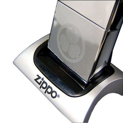 Zippo Magnetic Lighter Display Stand, Silver Color Metal Base #142226
