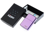 Zippo Abyss with Logo Lighter, High Polish, Deep Purple, Windproof #24747ZL