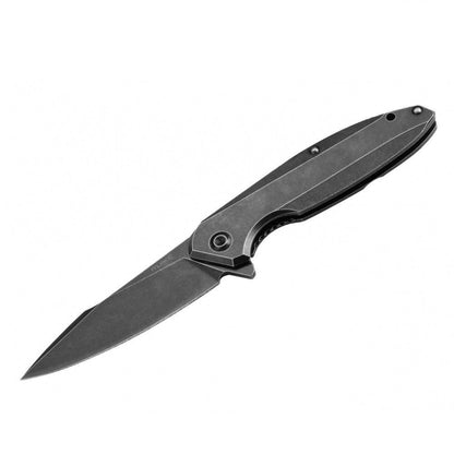 Ruike Folding Knife, Black,14C28N Stainless Steel, Frame Lock #P128SB