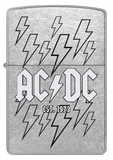 Zippo AC/DC Lightning Bolt Design, Street Chrome Lighter #48641