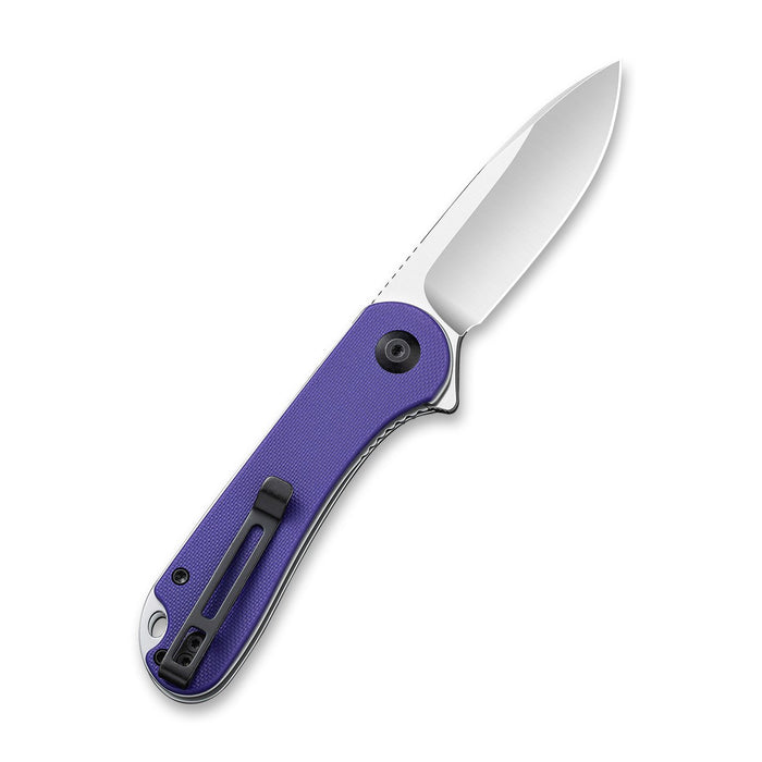 CIVIVI Elementum Knife, Purple G10 Handle, Gray Satin Finished D2 Steel Blade #C907V