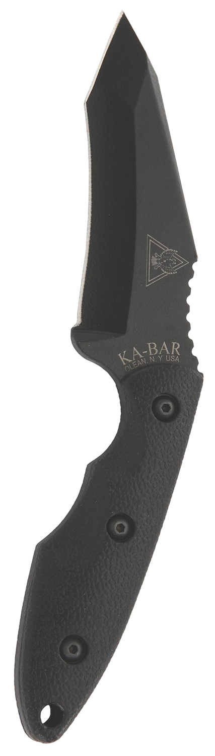 KA-BAR TDI Hinderer Hell Fire Fixed Blade Knife + Sheath, Made in USA #2486