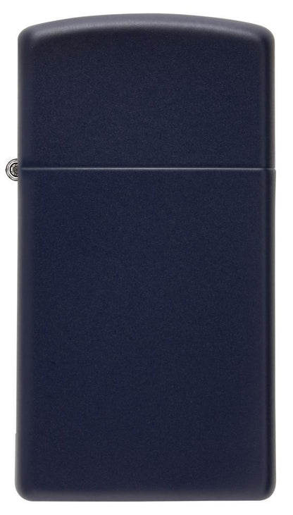 Zippo Slim Navy Blue Matte Windproof Lighter, Original Box, Made in USA #1639