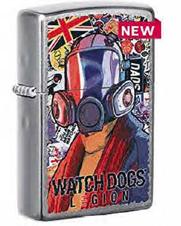 Zippo Ubisoft Watch Dogs Legion Street Chrome Windproof Lighter #49557