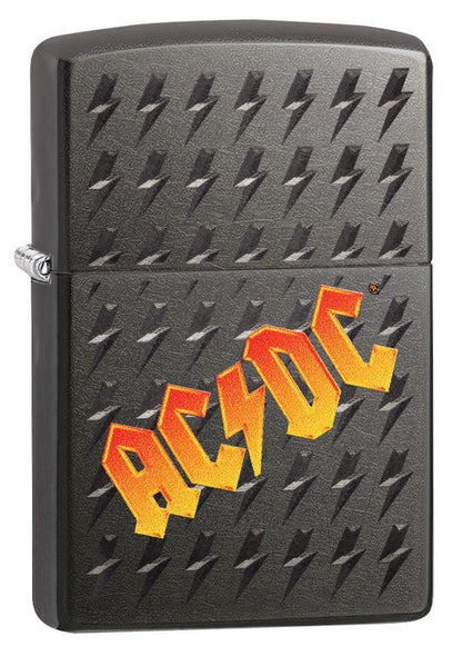 Zippo AC/DC Rock Band, Gray Glossy Finish, Genuine Windproof Lighter #49014