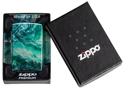 Zippo Wild Rapids 540 Fusion Design, Tumbled Chrome Lighter #48621