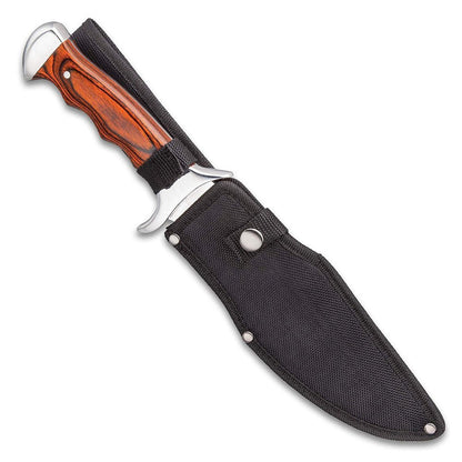 Timber Rattler Grizzly Fighter, Fixed Blade, Pakkawood Handle + Sheath #TR164